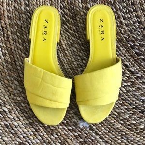 Brand new Zara slip on sandals